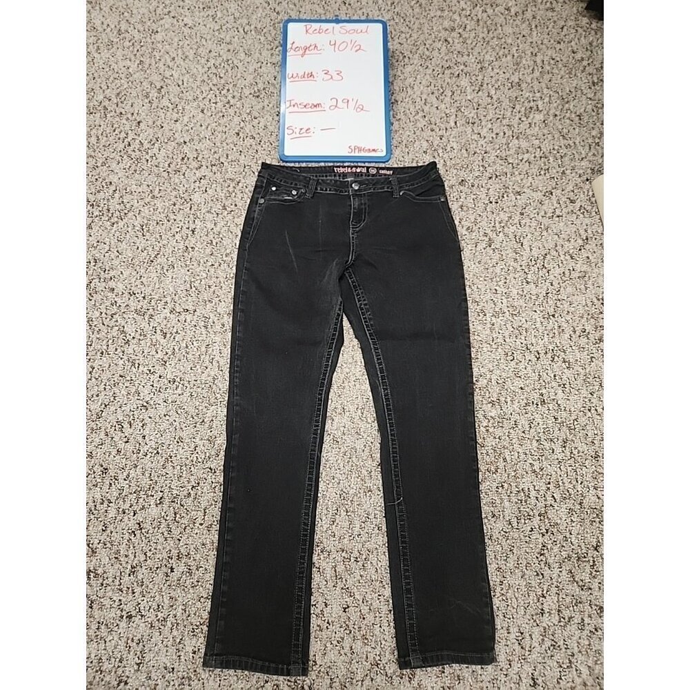 Rebel And Soul Skinny Jeans 40 1/2x 33- Women's